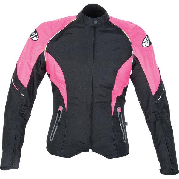 Pink/black l joe rocket luna 2.0 textile women's jacket