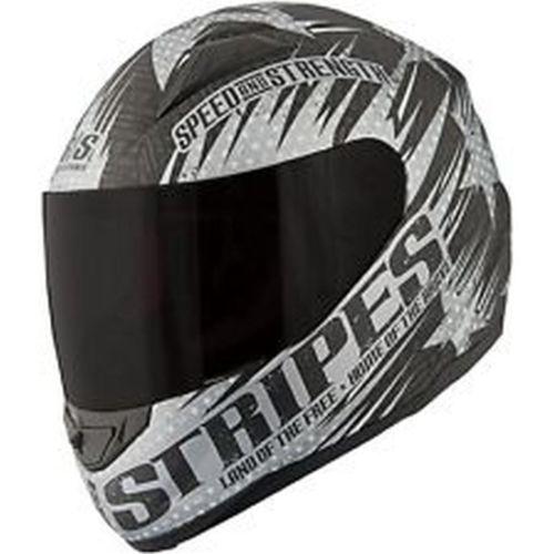 Speed & strength ss1100 stars and stripes full-face adult helmet,black,large/lg