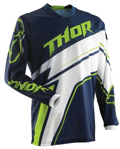 Thor phase stripe jersey blue green medium new 2014
