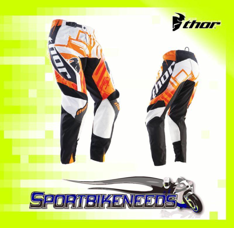 Thor 2012 phase slab orange pant motocross size 28