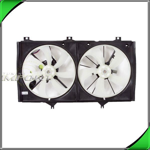 02-06 toyota camry radiator a/c condenser condensor fan motor shroud replacement