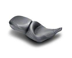Mustang wide 1-piece ultra touring smooth seat harley davidson flht fltr 97-07