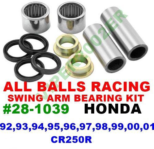 All balls swing arm bearing kit honda 92,93,94,95,96,97,98,99-01 cr250r #28-1039