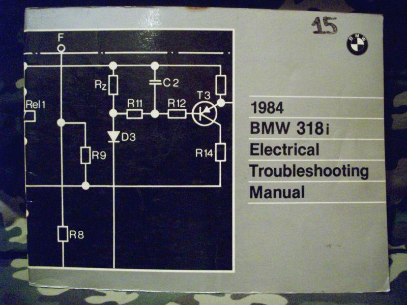 1984 bmw electrical troubleshotting manual 318i