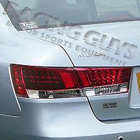 Red clear led rear tail brake signal lights pair gls lx fit hyundai sonata 08 07