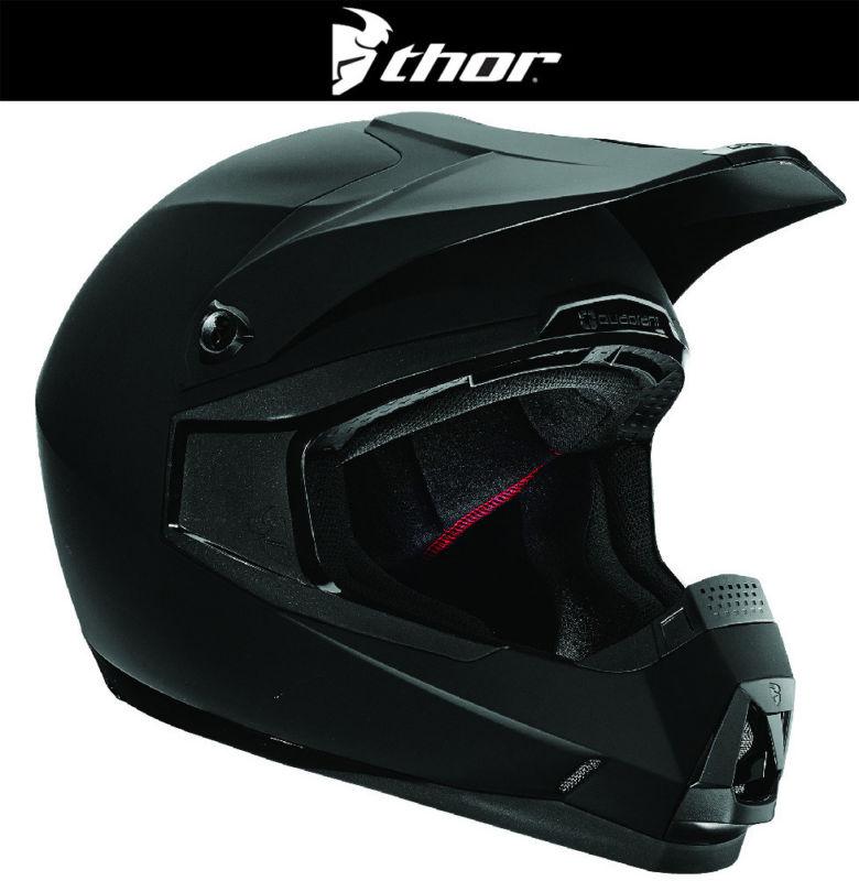 Thor quadrant matte black dirt bike helmet motocross mx atv 2014