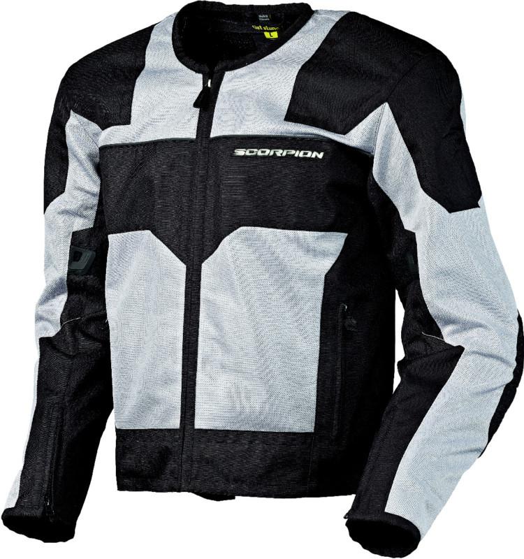 Scorpion drafter silver medium textile motorcycle jacket med md m