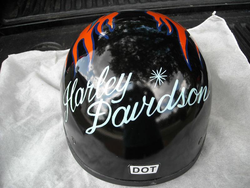 Motorcycle helmet custom painted harley davidson/eagle