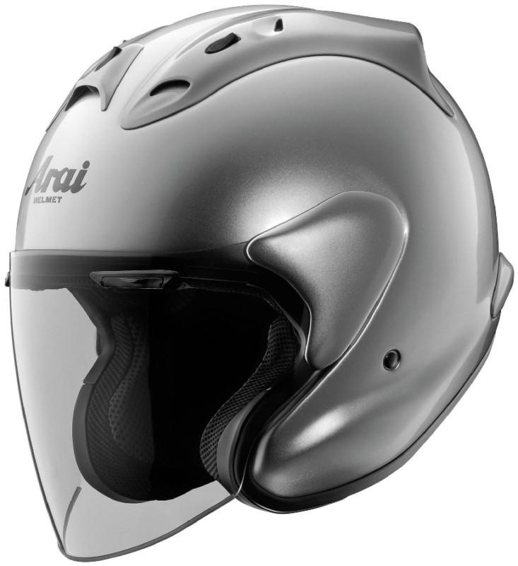 New mens arai xc-ram aluminum silver motorcycle helmet xs extra small