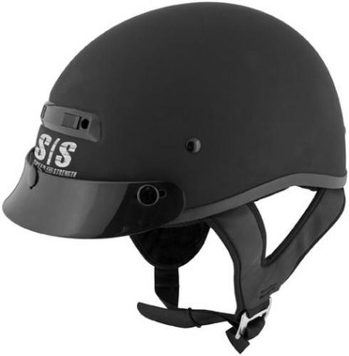 Speed & strength ss300 solid speed half-helmet adult helmet,matte black,2xs/xxs