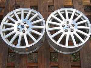 05-07 mercury montego (2) 18" alloy wheels rims oem lkq