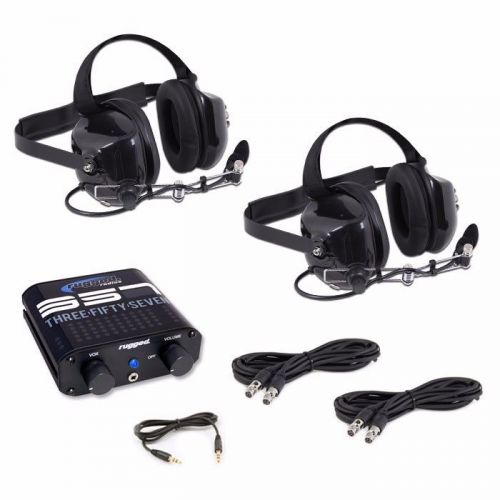 New rugged radios rrp357 2-place intercom system with behind the head headsets
