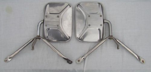 73-87 chevy gmc truck oem stainless steel mirrors factory option 3 pt west coast