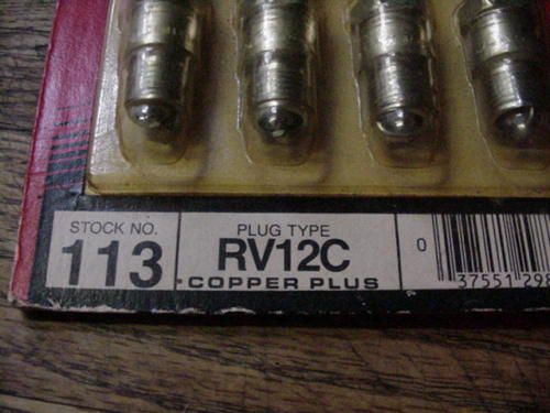 8 Champion spark plugs RV12C copper plus 113 NOS, US $20.00, image 2