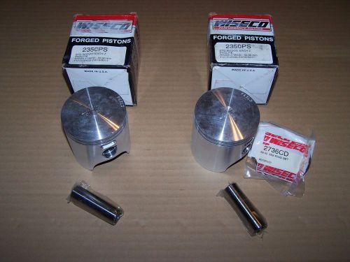 Vintage snowmobile (lot of 2) wiseco 2350ps pistons 93-96 ski doo mach z 772cc