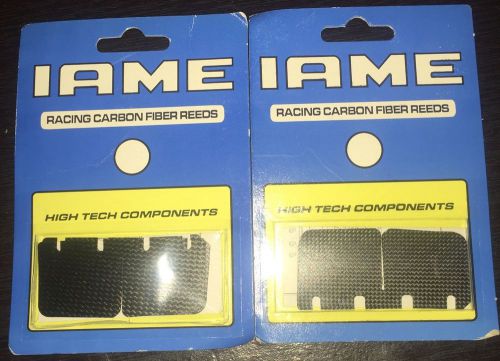 Iame/parilla racing carbon fiber reeds *new