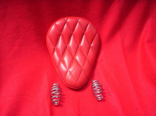 Groovy little bates style solo seat for your rat ride,  new 3&#034; chrome springs