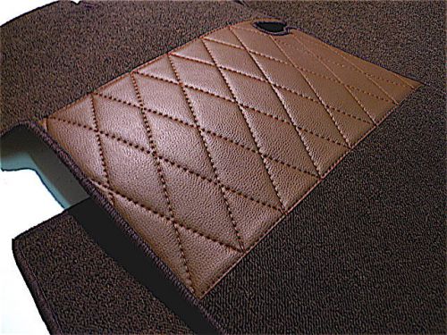 Premium dark brown loop mat set for porsche 928