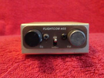 Flightcom 403 2-place panel mount mono intercom