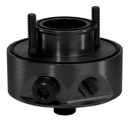 Moroso oil filter sandwich adapter 1/2 in npt female in/out chevy v8 p/n 23690
