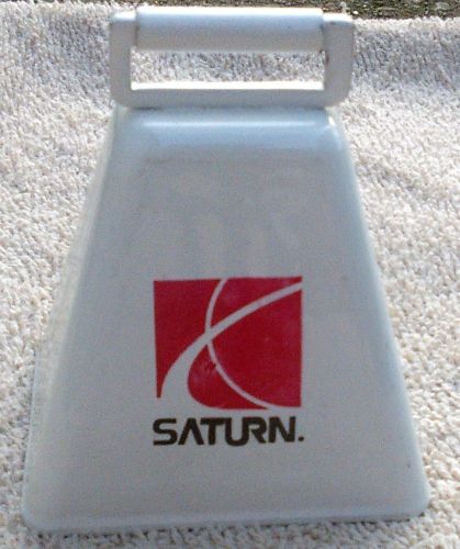 Saturn car company metal cow bell automobile advertising