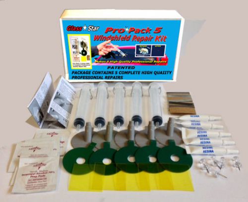 Winshield repair kit 5 pack pro