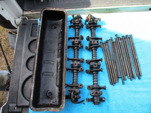 62 63 64 ford truck 292 y-block rocker arms pushrods and 1 valve cover