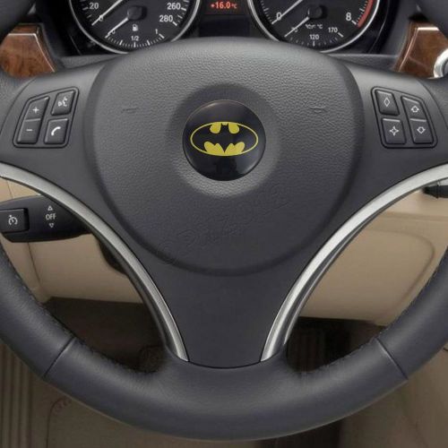 56.5mm 3d batman badge alloy car steering wheel center cap decal sticker cover