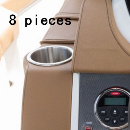 Sand processing stainless steel drink cup holder for marine boat yacht camper rv