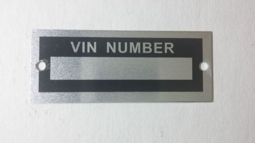 Blank vin data plate/tools/ford/chevy/dodge/ply/hot rod/streetrod/muscle car