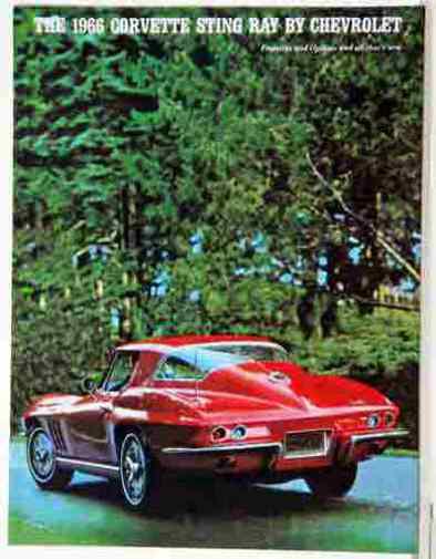 Beautiful 1966 corvette stingray sales brochure
