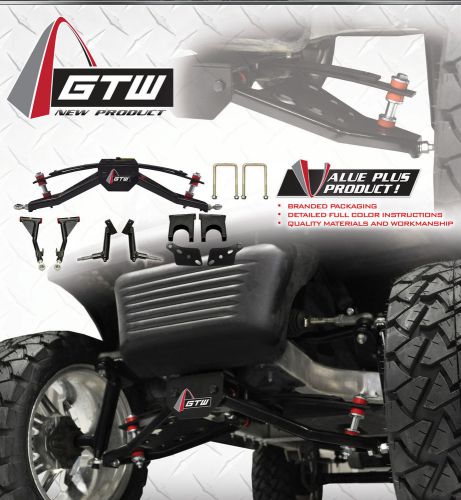 Gtw 6&#034; double a-arm lift kit for club car precedent golf carts (2004-up gas/ele)