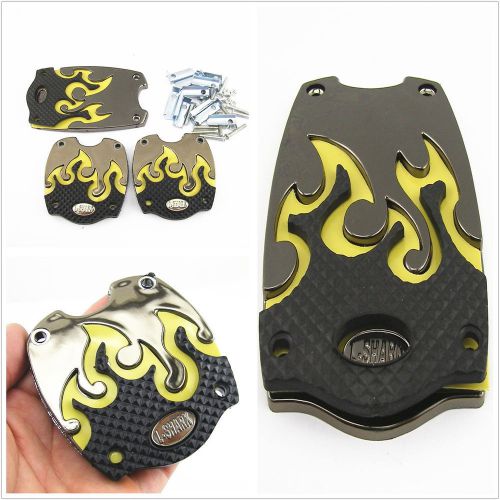 Yellow non-slip sport manual transmission car 3d flame foot pedals treadle cover