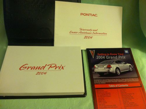 2004 pontiac grand prix owner&#039;s manual black factory case