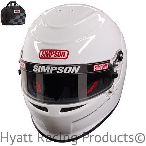 Simpson venator auto racing helmet sa2015 &amp; fia - all sizes &amp; colors (free bag)