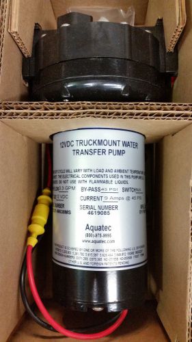 Aquatec truckmount water transfer pump 9a 12vdc 3.3 gpm 45psi 55012c01-m638ms
