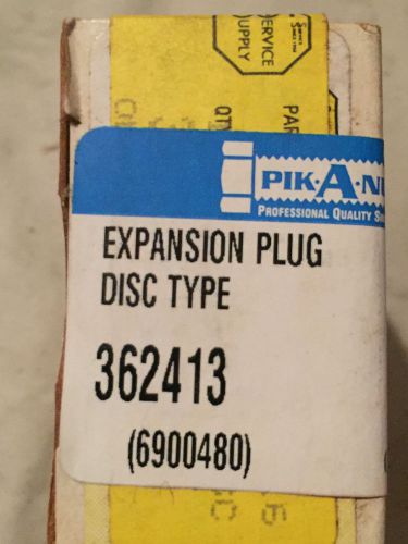 New box of 10- 3/4&#034; expansion plug disc type #362413/550-007