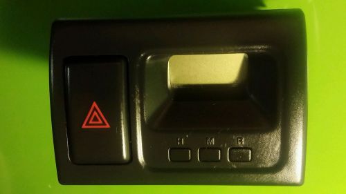 Premium 98 99 00 honda accord center dash clock &amp; hazard button switch black