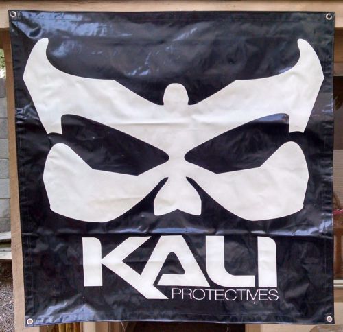 Kali protectives vinyl banner 35&#034; x 35&#034; helmet sign cool!!! very good condition