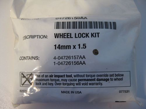 Genuine 2012-16 dodge ram wheel lock kit new