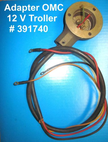 Elec. troller 12 v adapter cable assy. 1981 omc #391740 - new