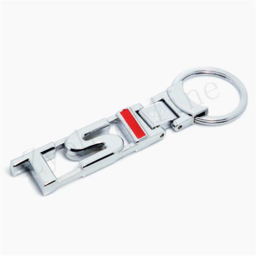 1pcs tsi three-dimensional metal auto keychains key ring decoration for gti poio