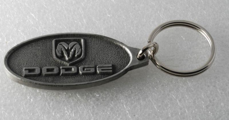New dodge ram logo red mccombs dodge pewter key chain 