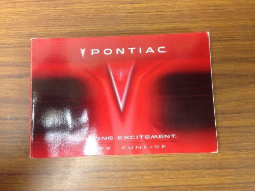 1999 pontiac sunfire owners manual
