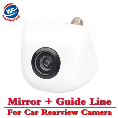 White car rear view parking waterproof camera with parking lines&amp;mirror image