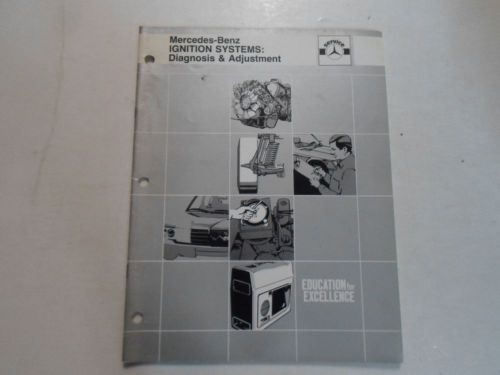 1970 1982 mercedes ignition systems diagnosis &amp; adjustment manual minor stains