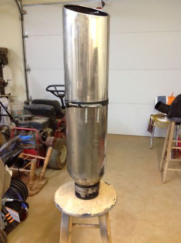 Pypes stainless steal smoke stack evt514-36 &amp; std006 ss polished rolled angle