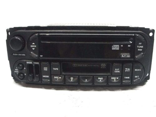 Dodge chrysler jeep oem dash radio tuner cd cassette rbp 02-07 caravan wrangler