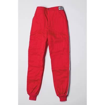G-force racing driving pants triple layer fire-retardant cotton large red ea