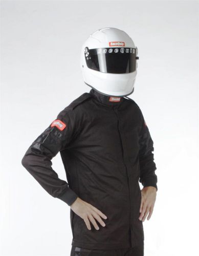 Racequip drv jacket 110 series single-layer pyrovatex men&#039;s lg black white